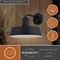 Vaxcel Hammond Steel 1 Light LED Dusk to Dawn Matte Black and White Industrial Outdoor Wall Lantern T0751 - alternate 6